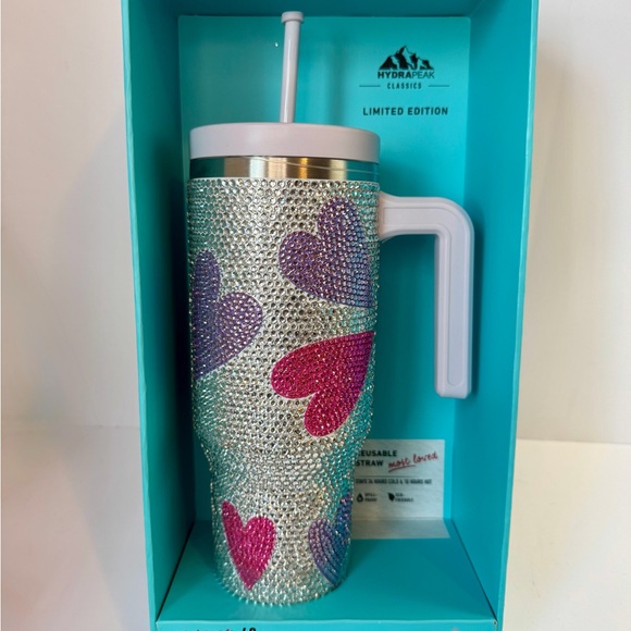 Hydrapeak Other - Hydrapeak Voyager 40oz Rhinestone Heart Tumbler | Limited Edition